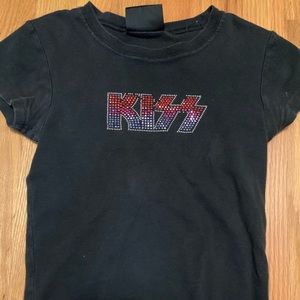vintage kiss baby tee